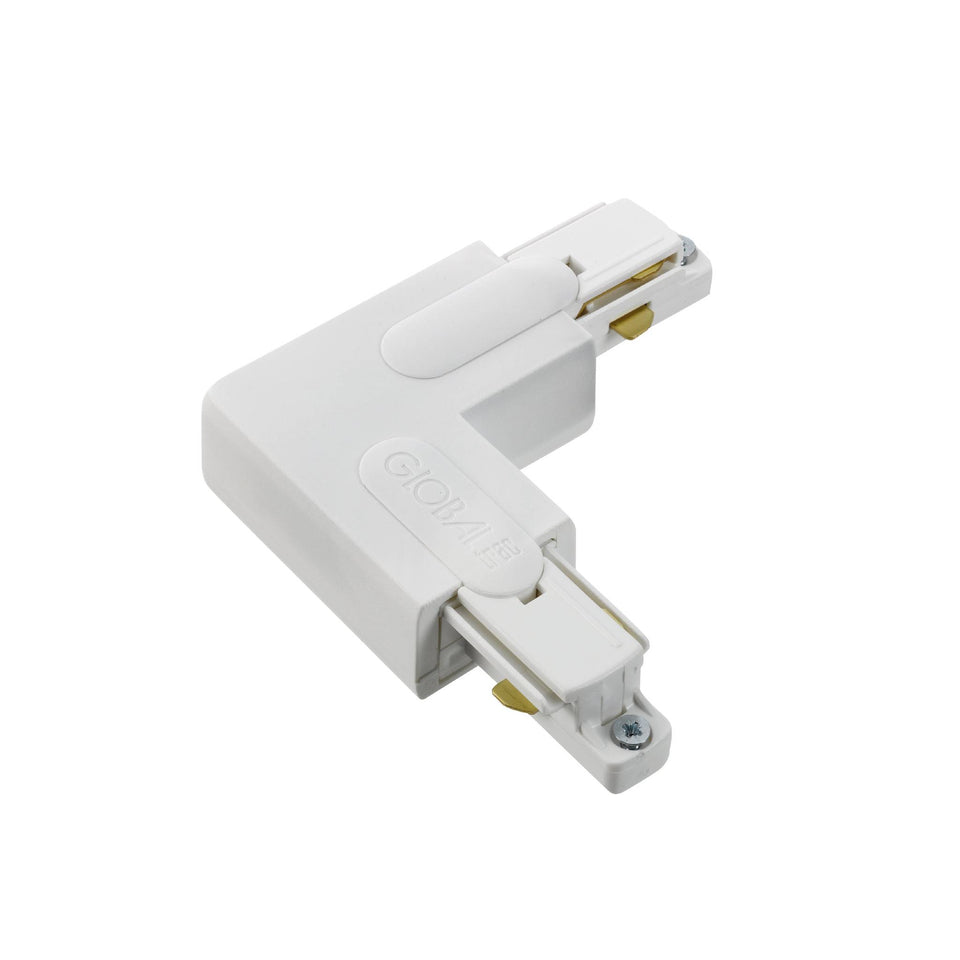 DLS Lighting, 1-Phasen L-Verbinder, Weiss, Produktbild
