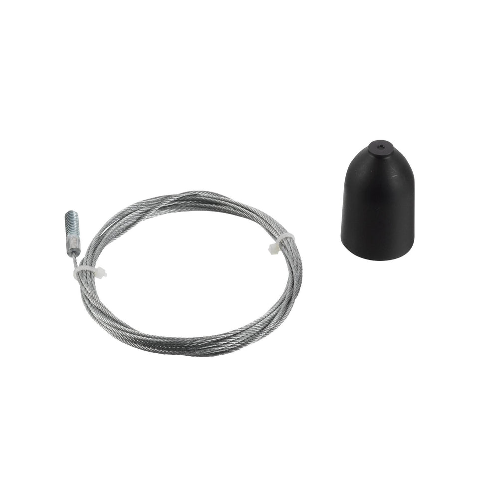 DLS Lighting, 1-Phasen Seilabhängung, Schwarz, Produktbild