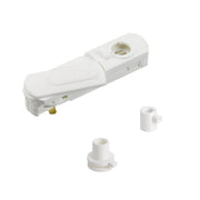 DLS Lighting, 1-Phasen Adapter mit Zugentlastung und Nippel, Weiss, Produktbild