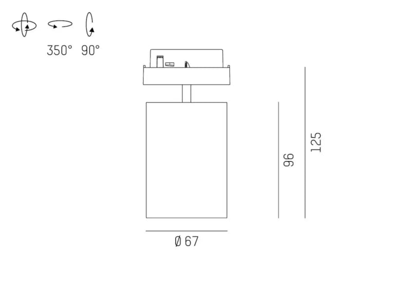 2-Phasen Stromschienenstrahler Dash 2