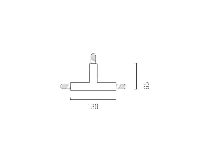Molto Luce, 2-Phasen T-Verbinder Volare, Skizze, technische Lichtplanung