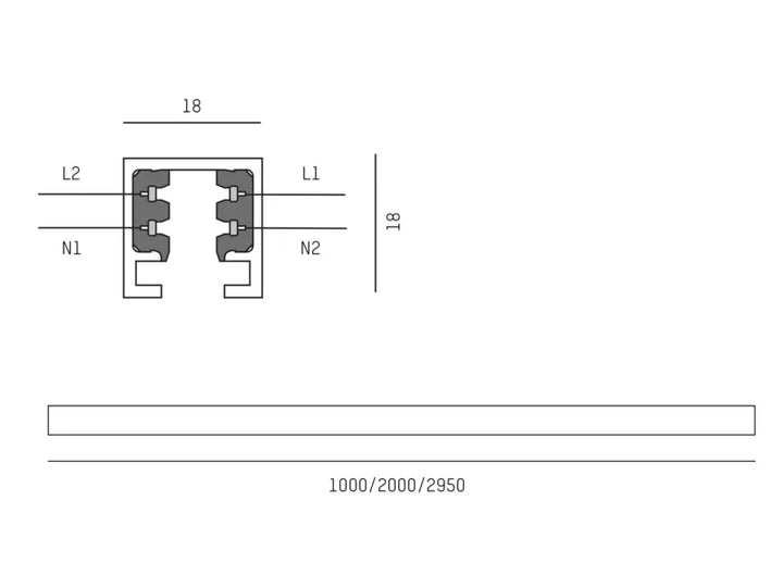 2-Phasen Stromschiene Volare