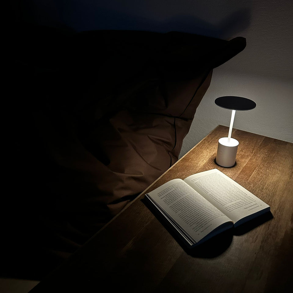 Arkoslight, Akku-Tischleuchte Yoru, Leselicht, kabellose Tischleuchte