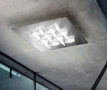 Cristalli 50x50cm, satinierte Einleger, 2700K