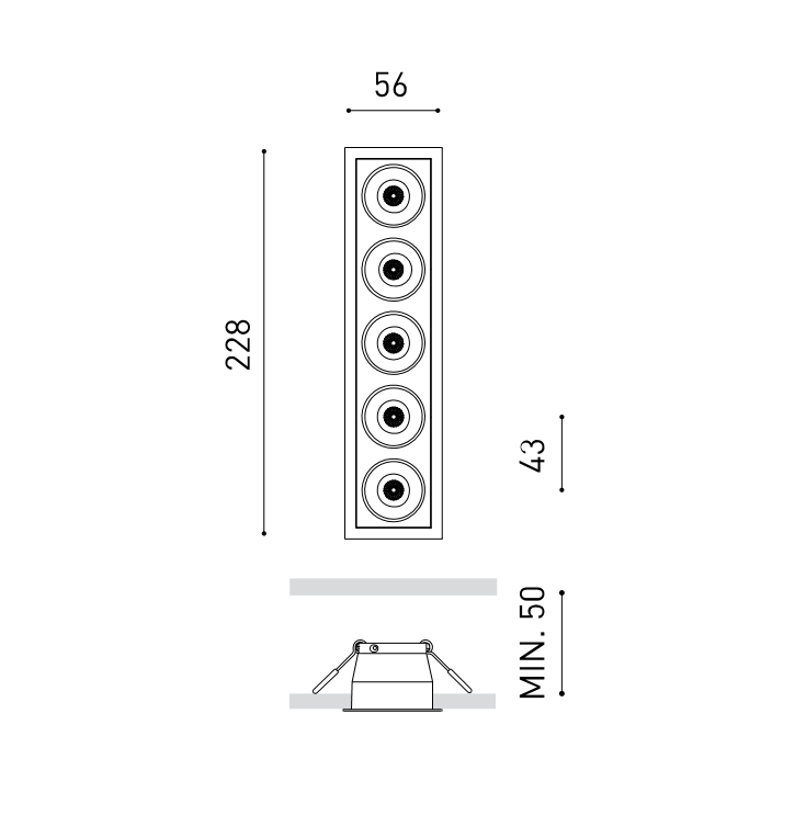 Black Foster 5-fach, 19 Grad