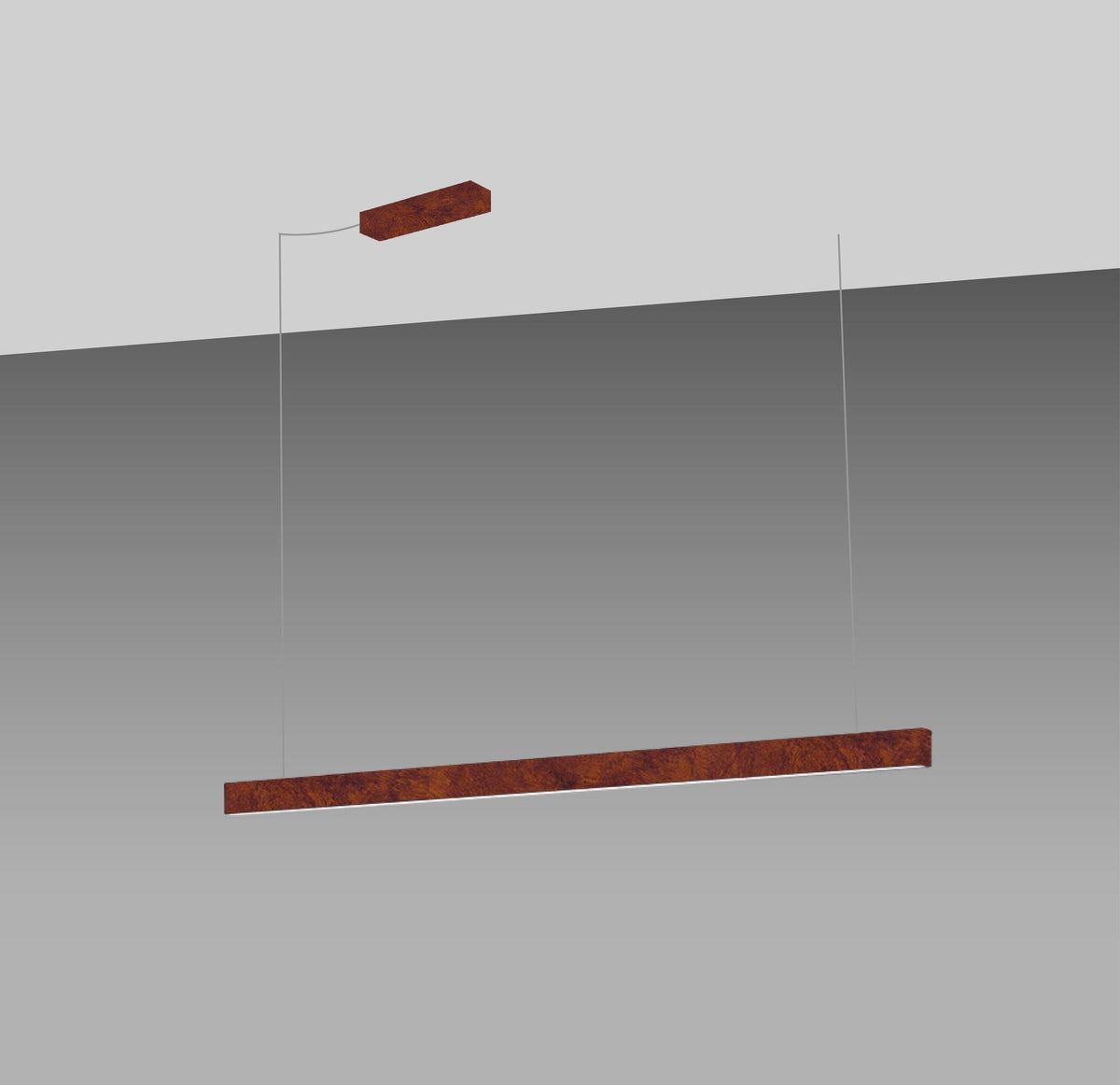 Braga, Pendelleuchte Elle, Helles Rost 133cm, Produktbild