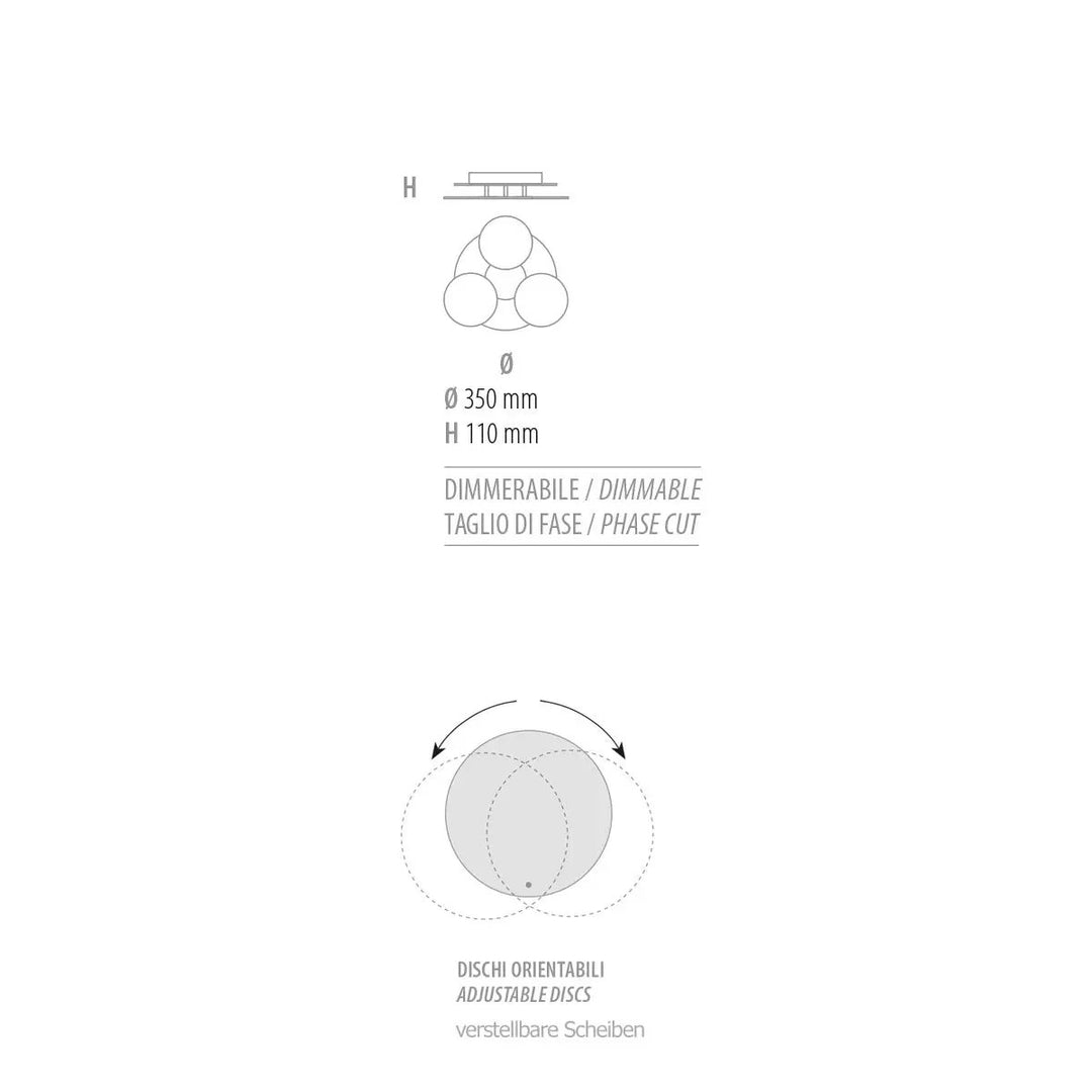 Deckenleuchte Nuvola 35cm