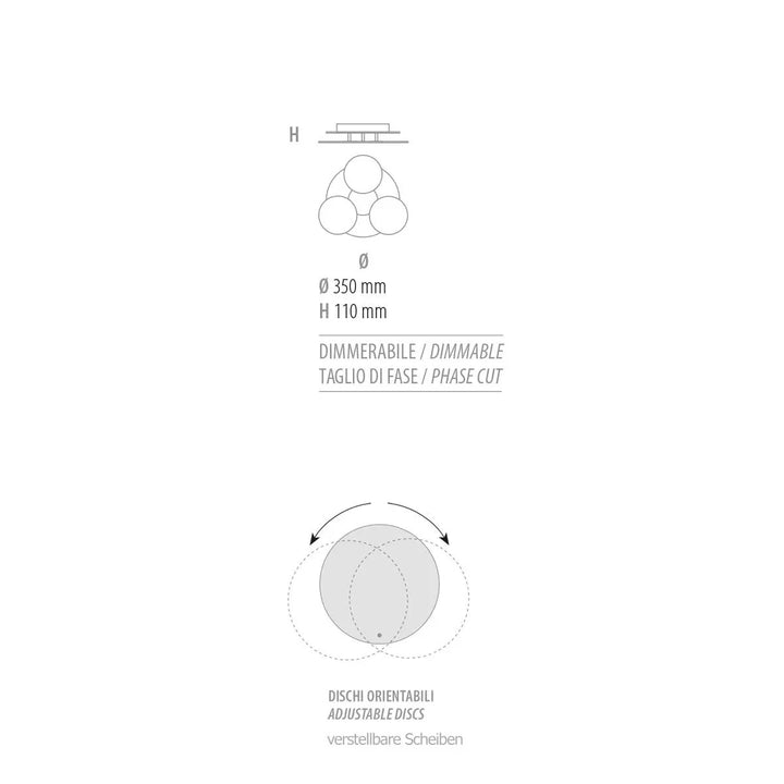 Deckenleuchte Nuvola 35cm