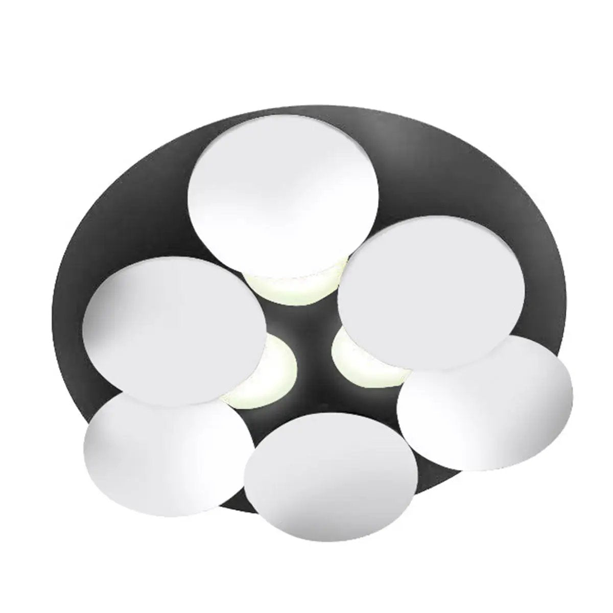 Braga, Deckenleuchte Nuvola 45cm, Weiss-Schwarz, stilvolle Deckenbeleuchtung
