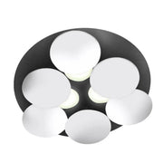 Braga, Deckenleuchte Nuvola 45cm, Weiss-Schwarz, stilvolle Deckenbeleuchtung