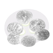 Braga, Deckenleuchte Nuvola 45cm, Blattsilber-Weiss, hochwertige Raumbeleuchtung