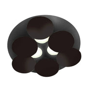 Braga, Deckenleuchte Nuvola 45cm, Schwarz-Schwarz, moderne Lichtlösung