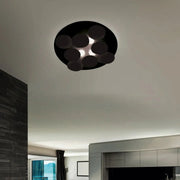 Braga, Deckenleuchte Nuvola 60cm, Schwarz Schwarz, moderne Raumbeleuchtung