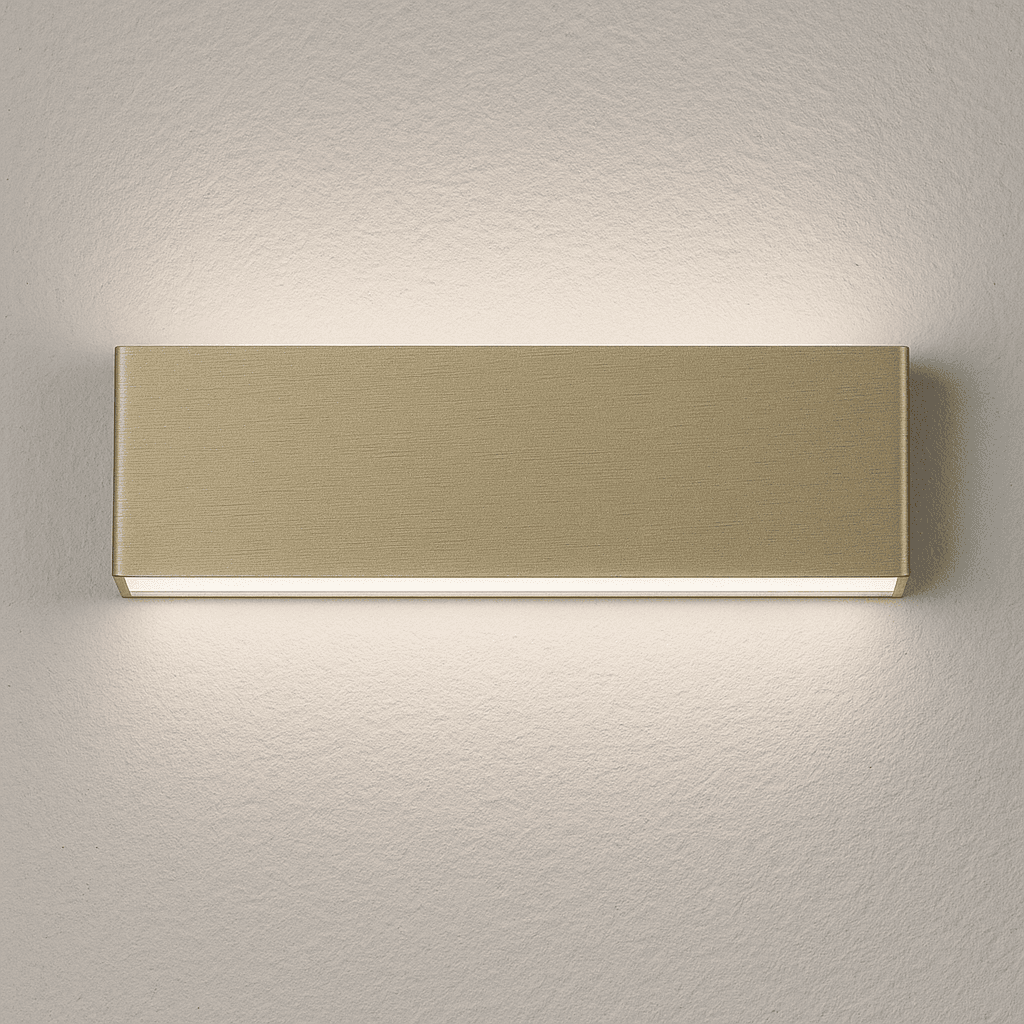 Braga, Wandleuchte Shield, Champagner 31cm, Produktbild