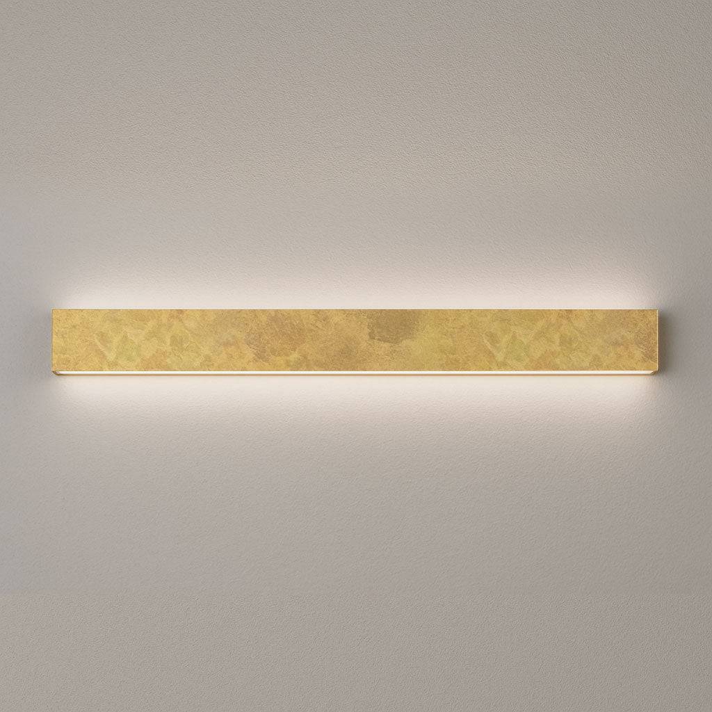 Braga, Wandleuchte Shield, Blattgold 81cm, Produktbild