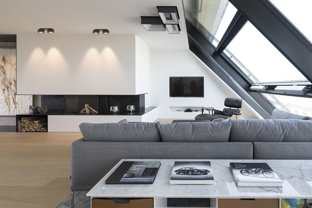 Clippo Optic Duo, Schwarz/Gold, dim-to-warm, Retourenartikel