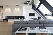 DLS Lighting, Clippo Optic Duo Retourenartikel, Raumbild, stilvolle Deckenbeleuchtung