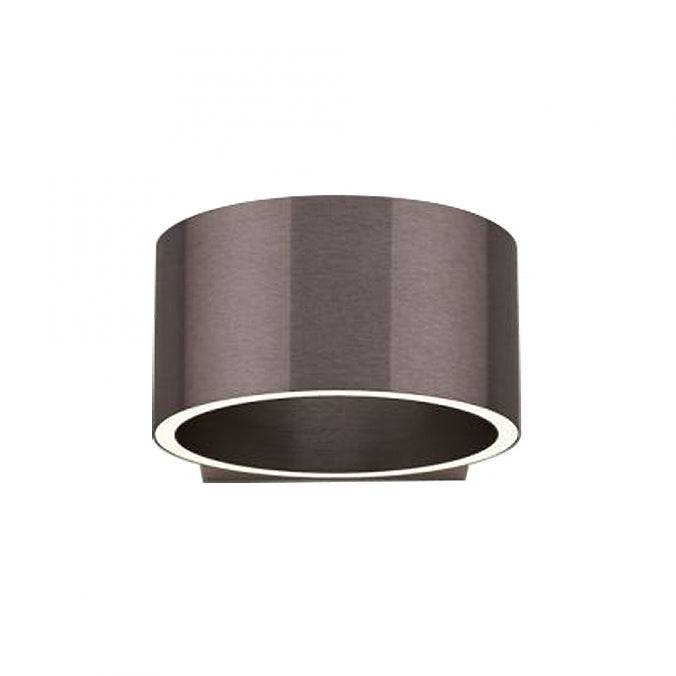 Wandleuchte Clipse in dunklem Braun, Up/Down Licht, stilvolle LED-Wandleuchte für Wohnzimmer