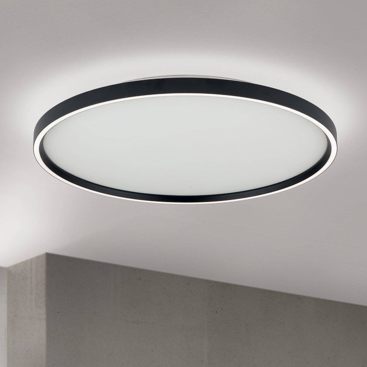 Orion, Deckenleuchte Marla, Schwarz 60cm, hochwertige Raumbeleuchtung