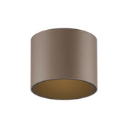 Pure, Deckenleuchte Point, einflammig kurz Bronze, stilvolle Lichtlösung