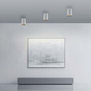 Pure, Deckenleuchte Point, einflammig lang Weiss Raumbild, stilvolle Raumbeleuchtung
