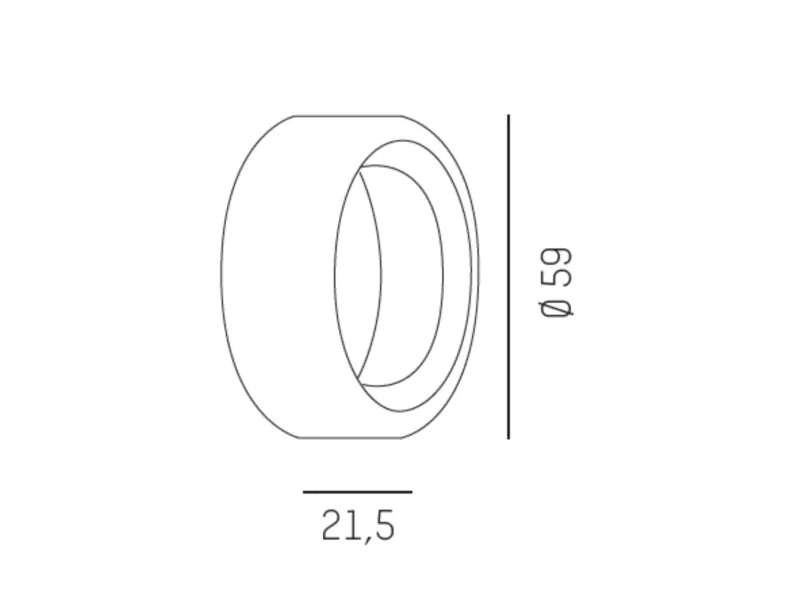 Dekorring zu 2-Phasen Stromschienenstrahler Conte Volare