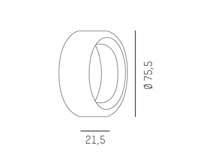 Dekorring zu 2-Phasen Stromschienenstrahler Conte Volare