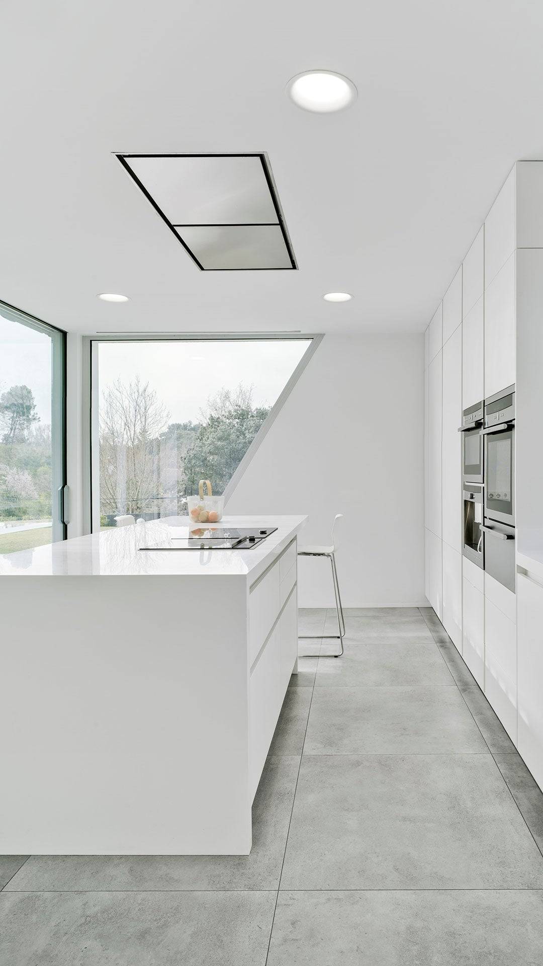 Arkoslight LED Einbauleuchte Drop mini matt, weiss, moderne Anwendung im Wohnbereich