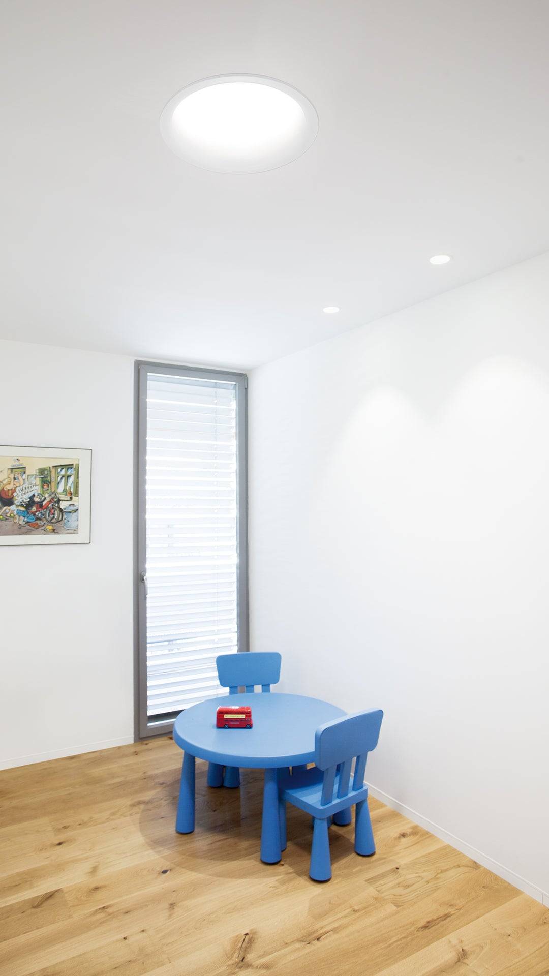 Arkoslight LED Einbauleuchte Drop mini matt, weiss, moderne Anwendung im Wohnbereich