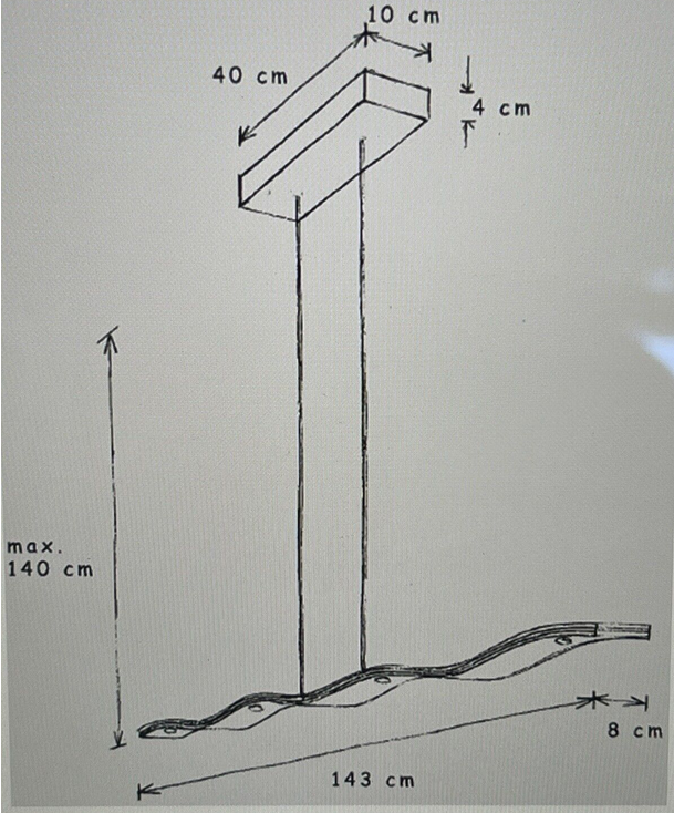 Fluid 1.0 Pendelleuchte 7flg. Rost