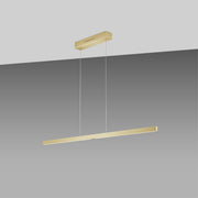 GKS Knapstein, Pendelleuchte Linn mit Lift-Funktion, Gold 128cm, Produktbild