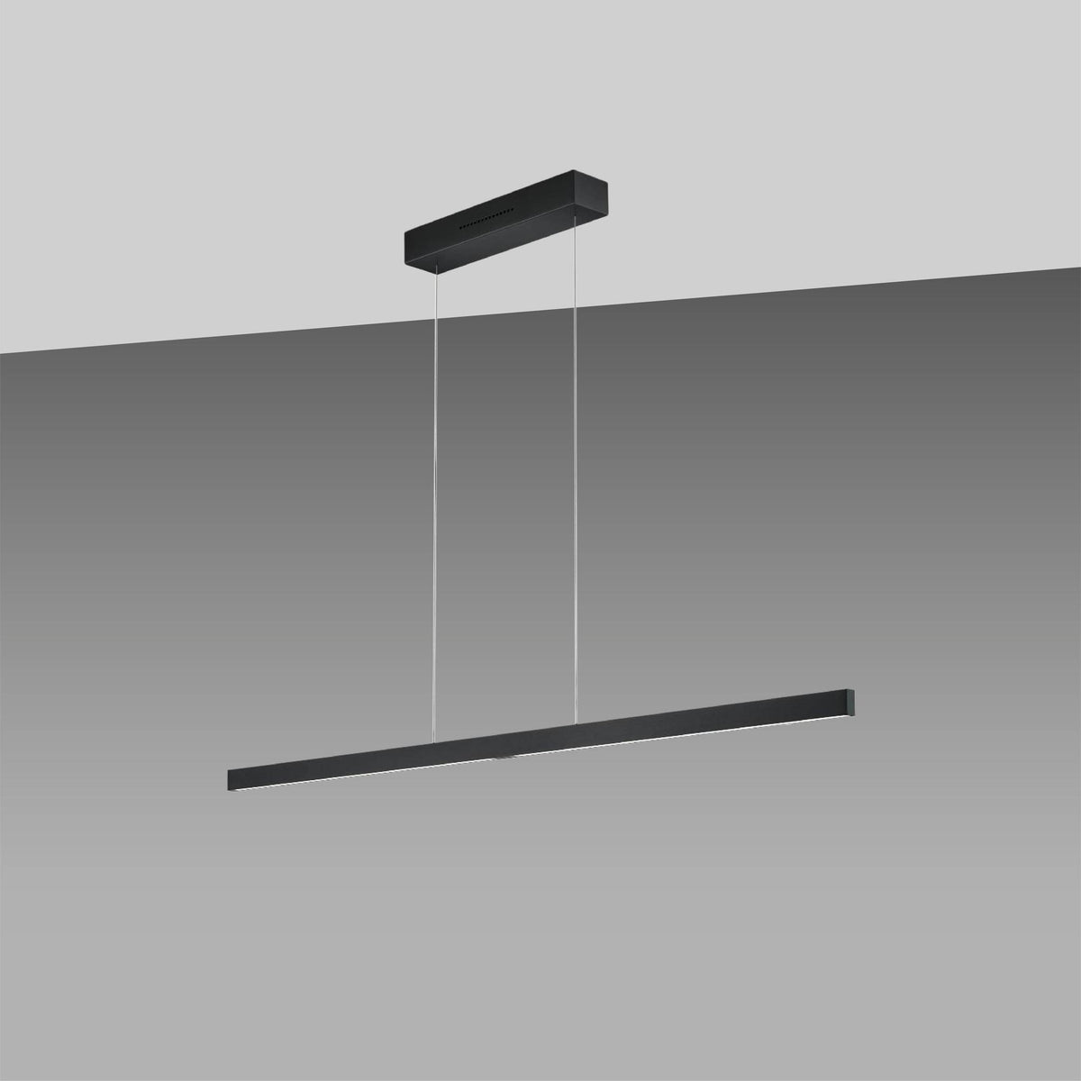 GKS Knapstein, Pendelleuchte Linn mit Lift-Funktion, Schwarz 128cm, Produktbild
