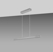 GKS Knapstein, Pendelleuchte Runa, Silber 112cm, moderne Pendelleuchte