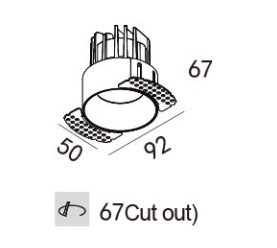 Gisi Fix Trimless Einbauleuchte