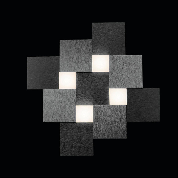 LED-Wand-/Deckenleuchte CREO, 4-flg. quadratisch