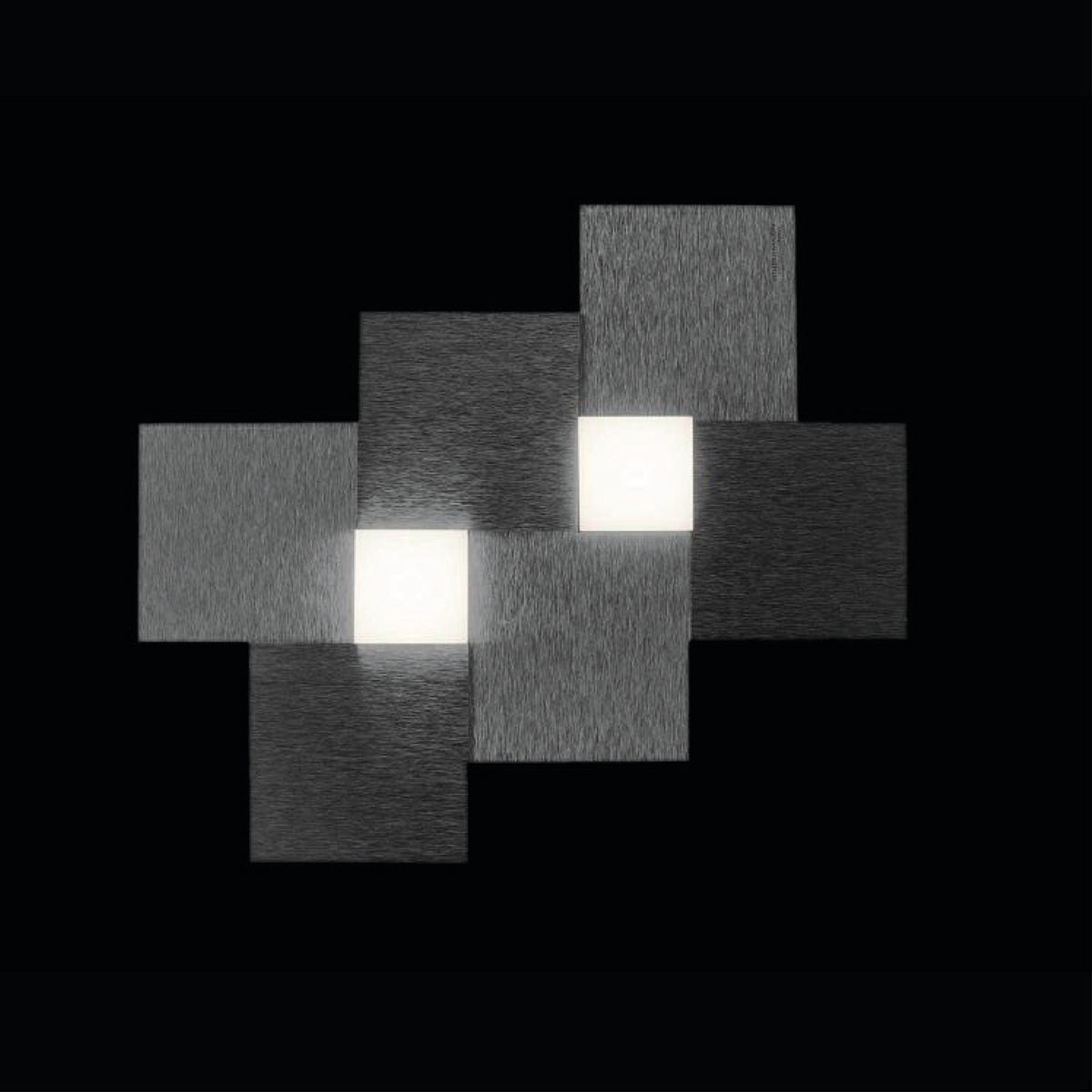 Grossmann, LED-Wand-/Deckenleuchte CREO 2-flg., Anthrazit, hochwertige Deckenbeleuchtung