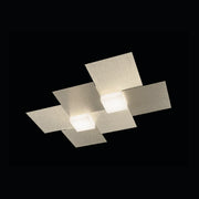 Grossmann, LED-Wand-/Deckenleuchte CREO 2-flg., Champagner, moderne Lichtlösung