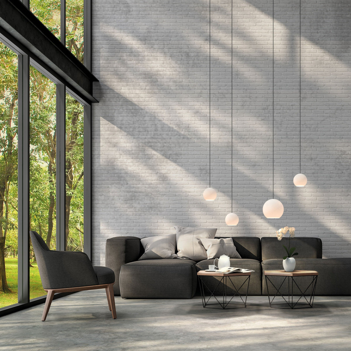 Komot, Pendelleuchte KOS Quattro 200cm, Raumbild Loft