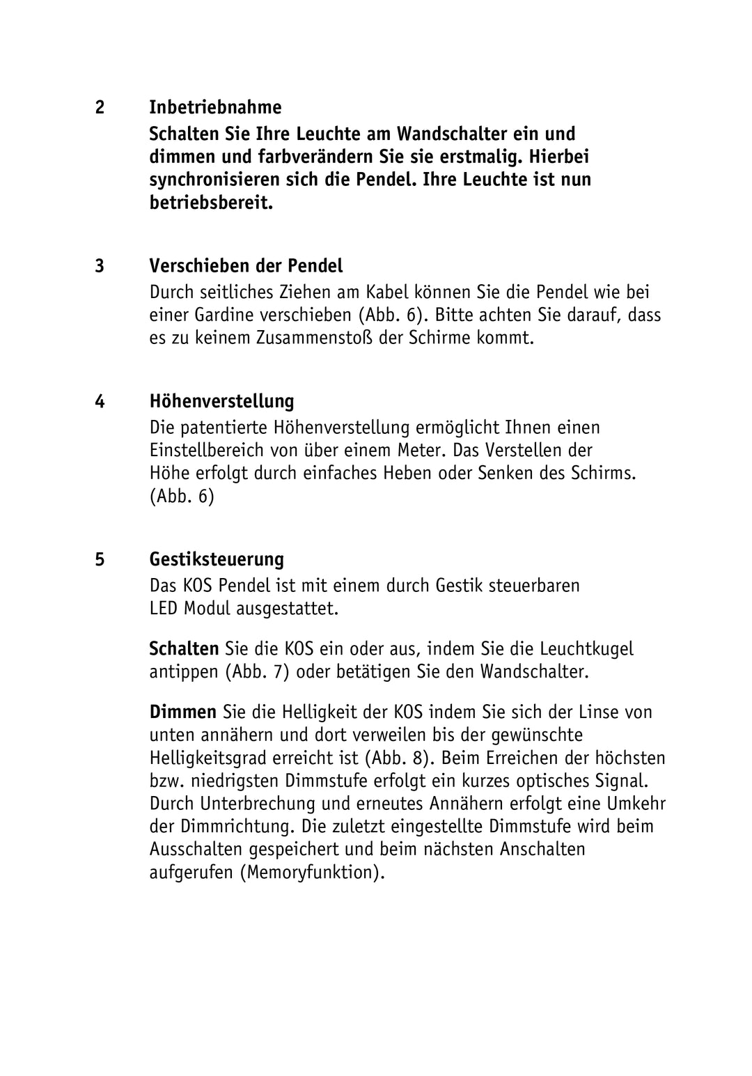 Pendelleuchte KOS Quattro 200cm