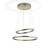 GKS Knapstein, Pendelleuchte Lisa Duo, Bronze, stilvolle Pendelleuchte