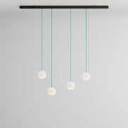 Komot, Pendelleuchte KOS Quattro 150cm, Schwarz-Blau, Produktbild kleines Glas