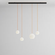 Komot, Pendelleuchte KOS Quattro 150cm, Schwarz-Orange, Produktbild gemischte Gläser