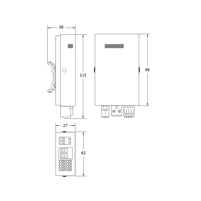 Arditi, 4-Kanal Dimmer Casambi 422W, Anschlussbild, technische Lichtplanung