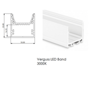 LUX-IT, LED-Profil Selli 33x33mm, Profilansicht, technische Lichtplanung