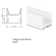 LUX-IT, LED-Profil Selli 33x33mm, Produktbild, hochwertige LED Beleuchtung
