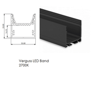 LUX-IT, LED-Profil Selli 33x33mm, Detail, moderne Lichtplanung