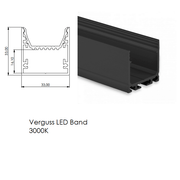 LUX-IT, LED-Profil Selli 33x33mm, Detail, moderne LED Profile