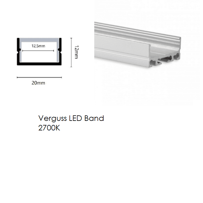 LUX-IT, LED-Verguss Profil Vera 20x12mm, Detail, moderne Lichtplanung