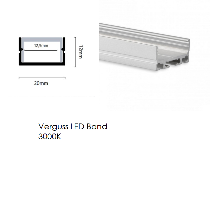 LED-Verguss Profil Vera 20x12mm