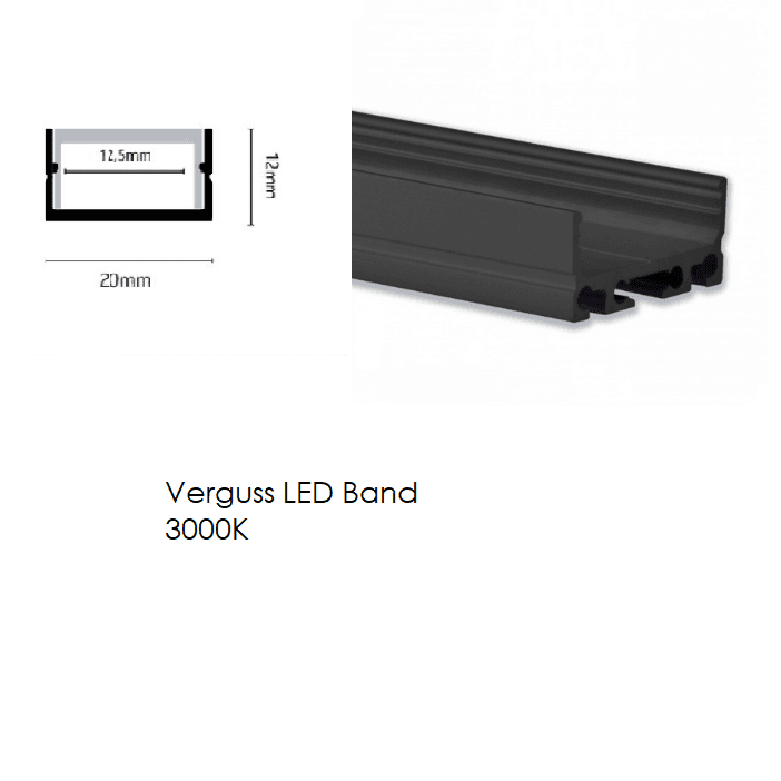 LUX-IT, LED-Verguss Profil Vera 20x12mm, Skizze, technische Lichtplanung